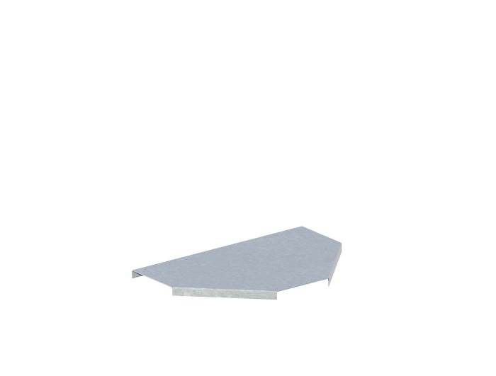 Крышка лотка монтажного углового тройникового горизонтального ЛРТГ.100.10.353.0,7.4