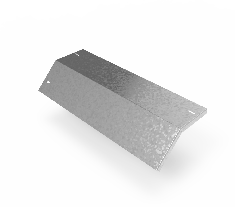 Крышка кабельроста углового с R=100 мм 45 вниз РК145Н.600.20.100.1,5.1