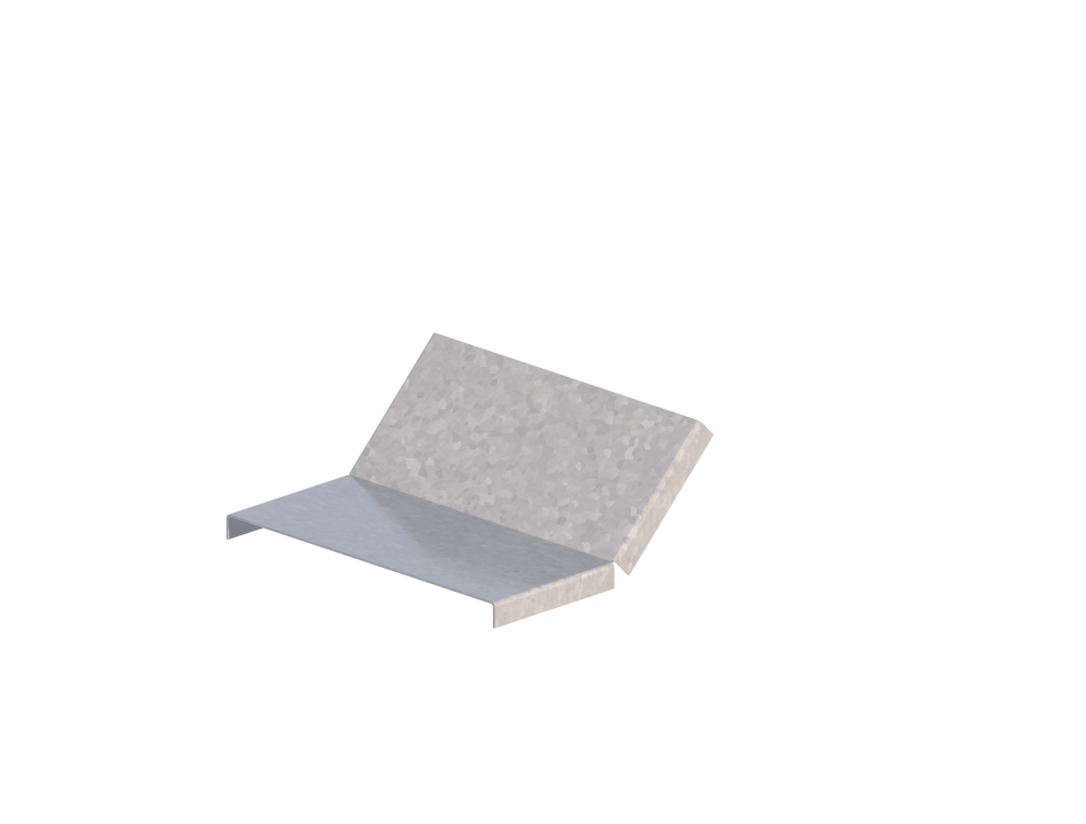 Крышка лотка монтажного углового 45 вверх ЛР45В.200.10.169.1.2