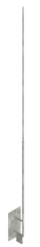 Мачта шпиль на дымоход шириной  100 мм, высотой 150 мм, длиной 2500 мм, толщиной (диаметром) 16 мм с горячеоцинкованным покрытием ЗМШДР.100.150.2500.16.1