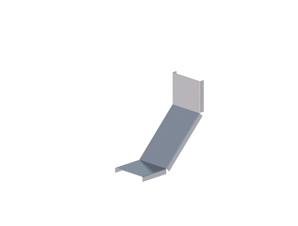 Крышка лотка монтажного углового 90 вверх ЛР90В.100.15.236.1,5.1