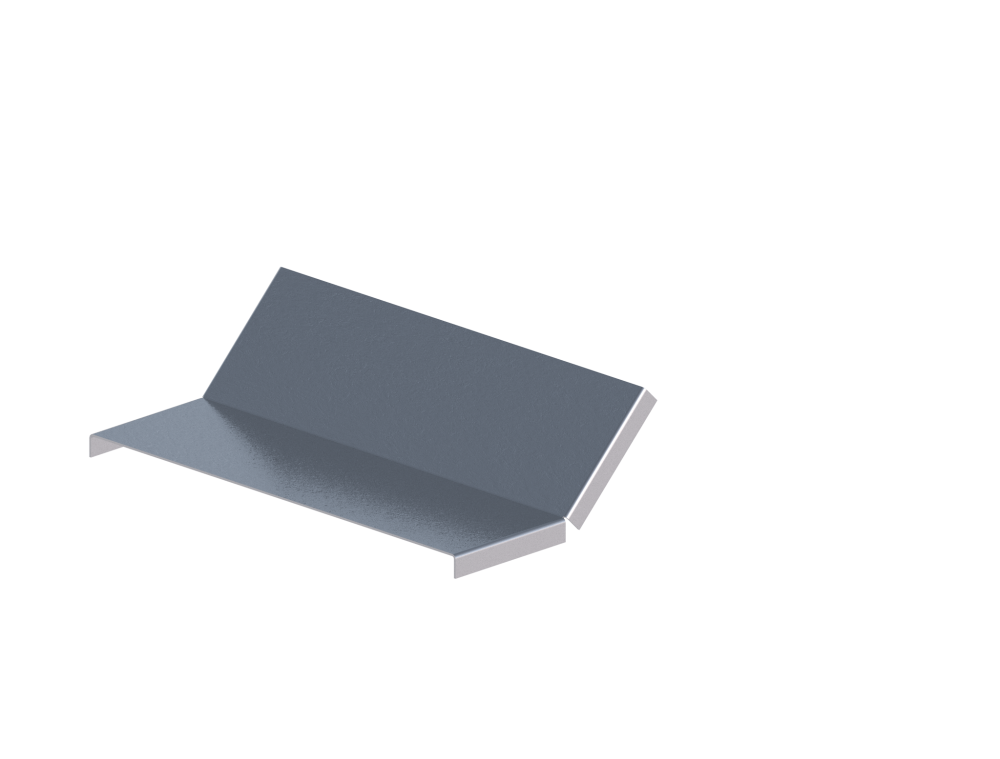 Крышка лотка монтажного углового 45 вверх ЛР45В.300.15.169.2.1