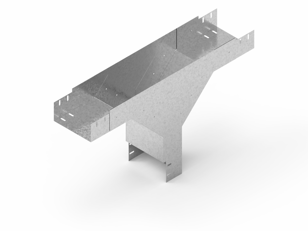 Лоток монтажный угловой тройниковый вниз ЛУТН .150.65.718.0,7.1