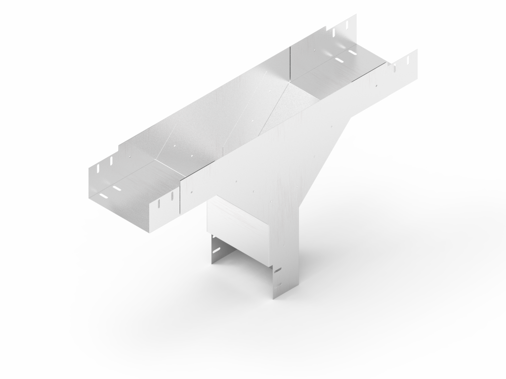 Лоток монтажный угловой тройниковый вниз ЛУТН .150.50.703.0,7.2