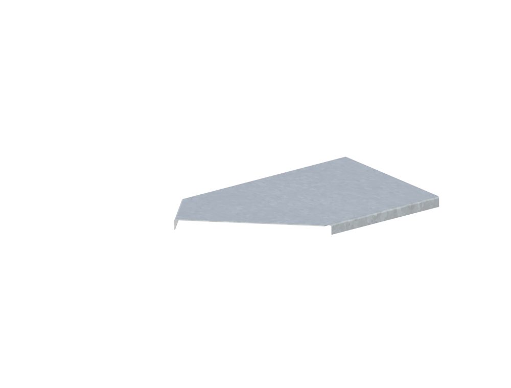 Крышка лотка монтажного углового 45 горизонтального ЛР45Г.200.15.332.2.6