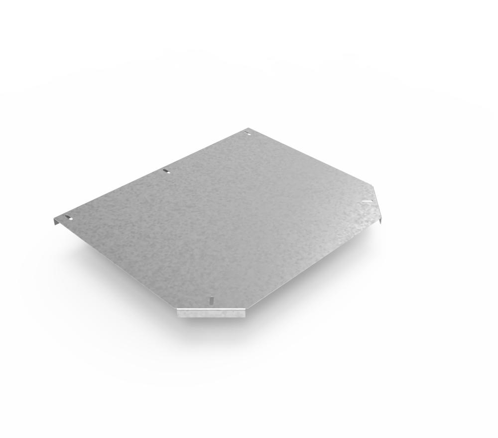 Крышка кабельроста углового с R=100 мм тройниковый горизонтальный РК1ТГ.500.20.100.3.1