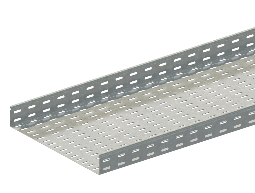 Лоток монтажный прямой перфорированный замковый ЛППЗ.500.200.3000.1,2.2