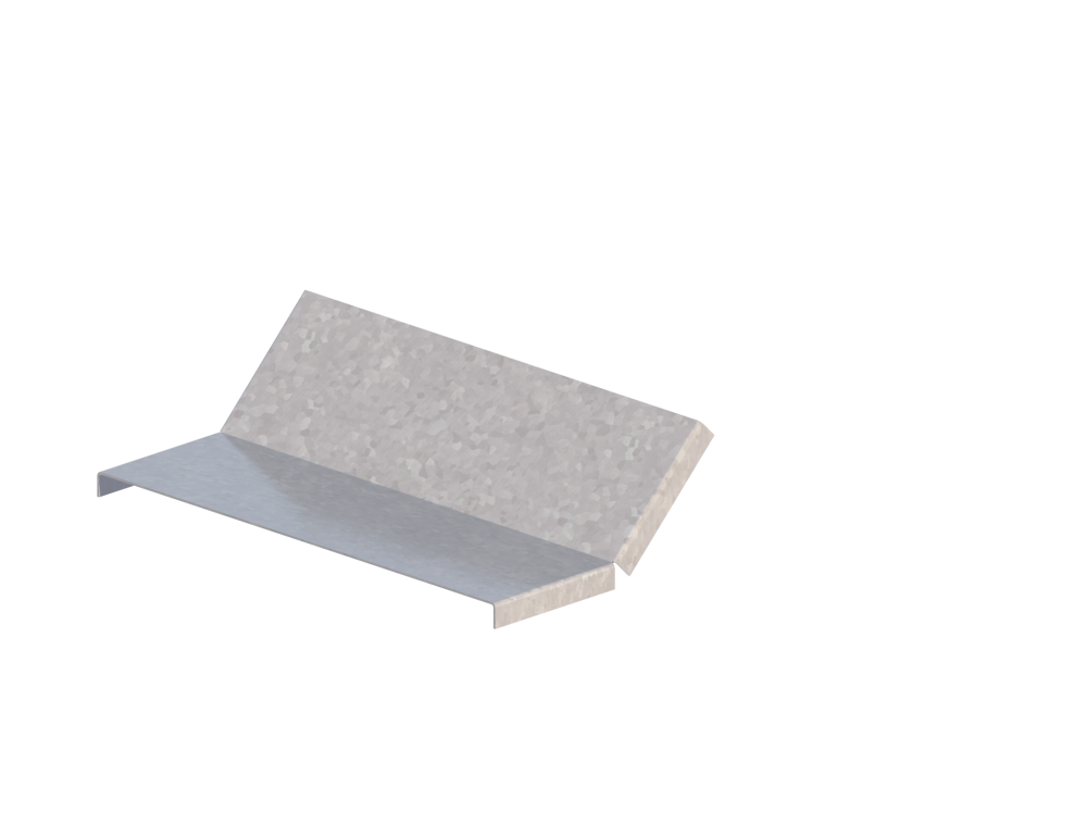 Крышка лотка монтажного углового 45 вверх ЛР45В.300.15.169.2.6