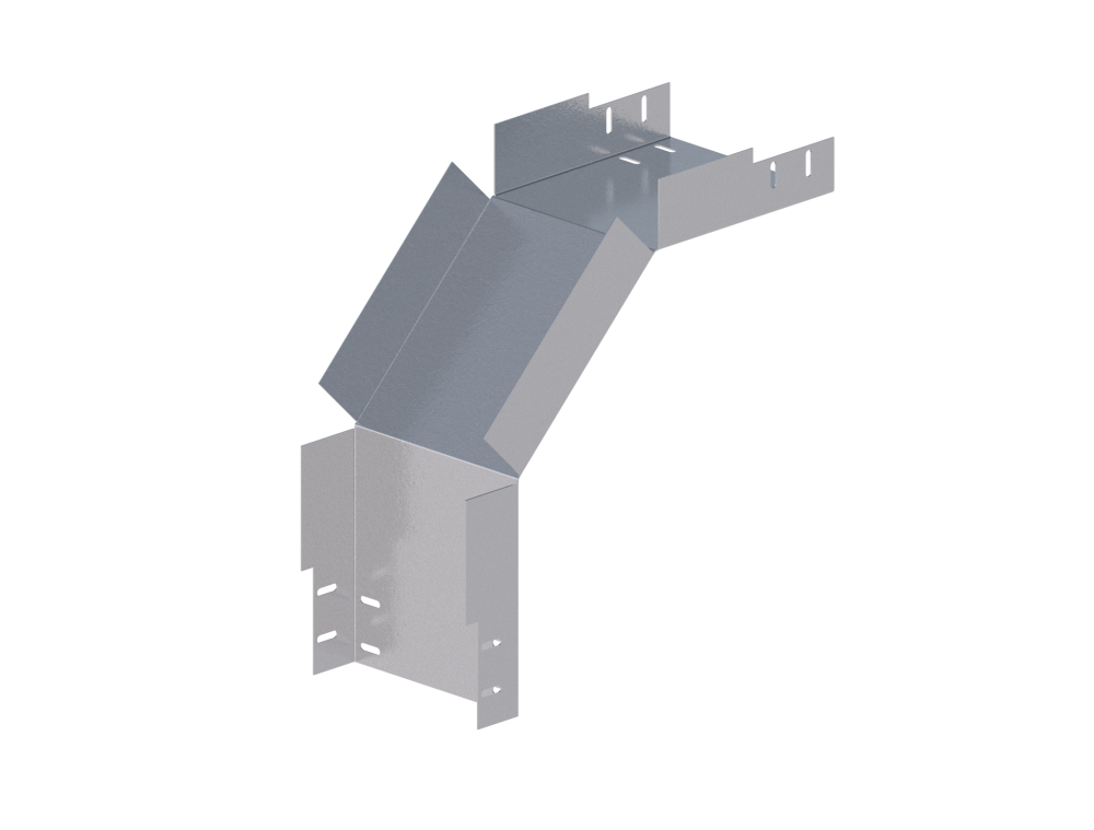 Лоток монтажный угловой 90 вниз ЛУ90Н.200.65.454.1,2.1
