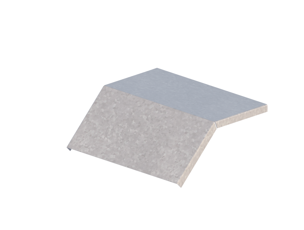 Крышка лотка монтажного углового 45 вниз ЛР45Н.300.15.250.1,2.6