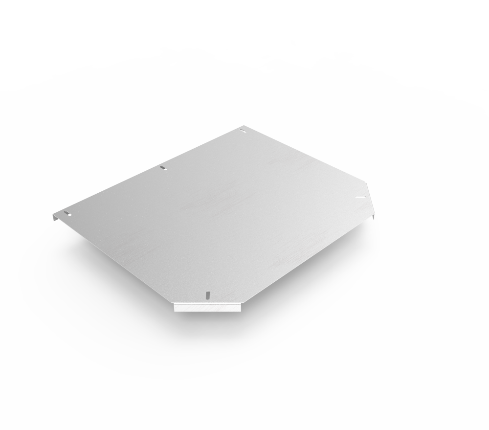 Крышка кабельроста углового с R=100 мм тройниковый горизонтальный РК1ТГ.500.20.100.2.2