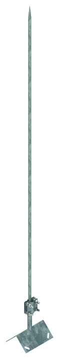 Мачта серии 40 на конструкции прямой конек шириной  150 мм, высотой 113 мм, длиной 3000 мм, толщиной (диаметром) 16 мм с горячеоцинкованным покрытием ЗМКП.150.113.3000.16.1