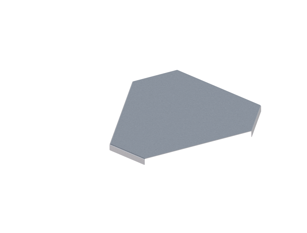 Крышка лотка монтажного углового 90 горизонтального ЛР90Г.300.15.604.1.1