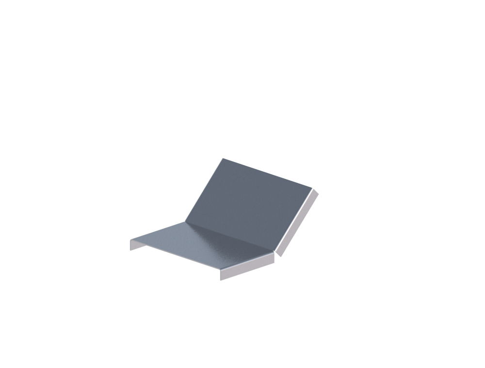 Крышка лотка монтажного углового 45 вверх ЛР45В.150.15.169.1,2.1