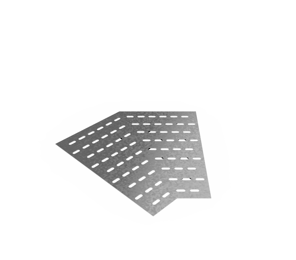 Дно кабельроста углового с R=100 мм 45 горизонтальный РД145Г.600.0.100.3.1