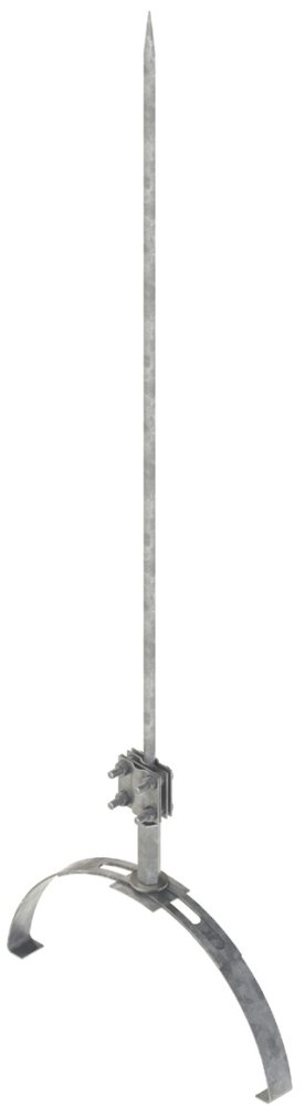 Мачта серии 40 на конструкции фигурный конек шириной  460 мм, высотой 30 мм, длиной 1000 мм, толщиной (диаметром) 12 мм нержавеющая сталь ЗМКФ.460.30.1000.12.6