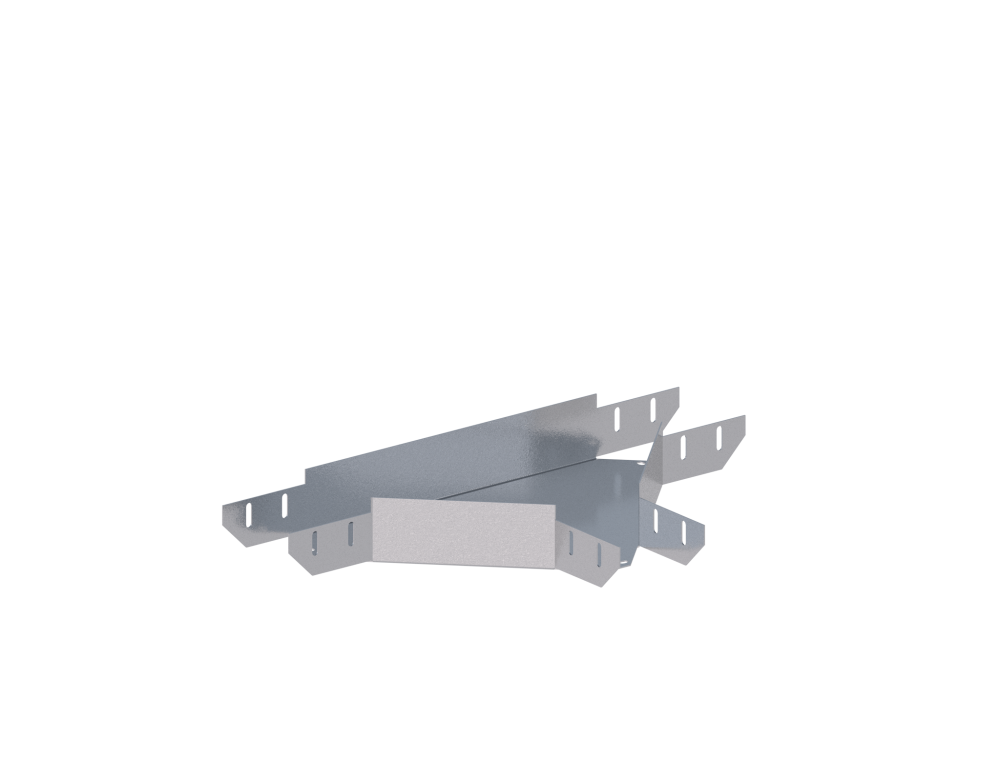 Лоток монтажный угловой тройниковый горизонтальный ЛУТГ.100.80.553.2.1