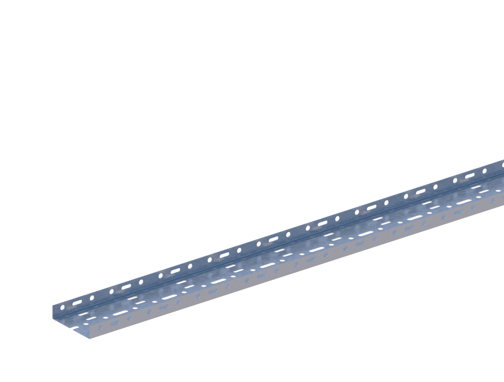 Лоток прямой НЛ10-П2,87ц УТ1,5 (h=24 мм, s=1,2 мм)