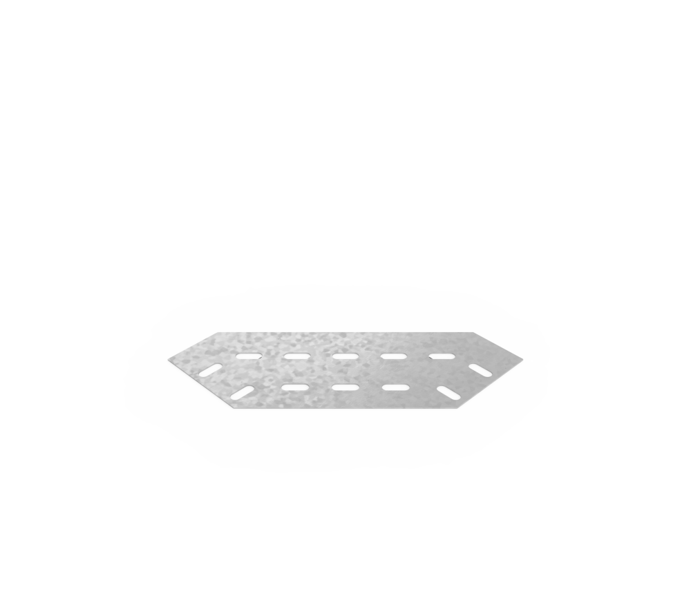 Дно кабельроста углового с R=100 мм 90 горизонтальный РД190Г.200.0.100.2,5.1