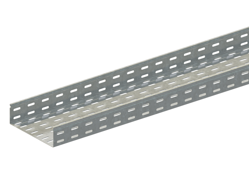 Лоток монтажный прямой перфорированный замковый ЛППЗ.200.65.3000.1,5.6