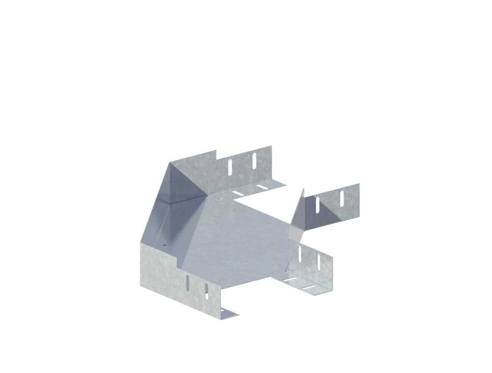 Лоток монтажный угловой 90 горизонтальный ЛУ90Г.200.100.428.0,8.6