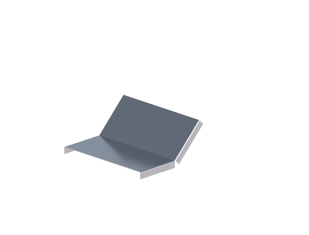 Крышка лотка монтажного углового 45 вверх ЛР45В.200.15.169.1,5.1