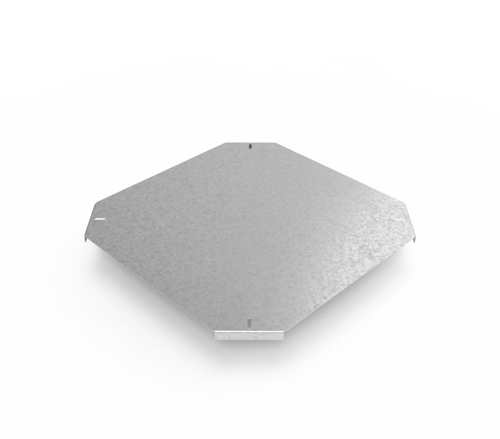 Крышка кабельроста углового с R=100 мм крестообразный горизонтальный РК1КГ.400.20.100.3.1