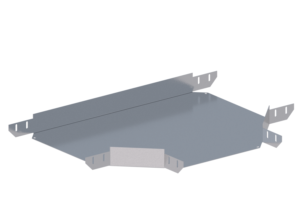 Лоток монтажный угловой тройниковый горизонтальный ЛУТГ.400.200.853.1,5.1