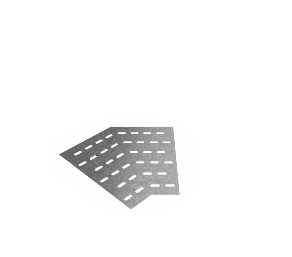 Дно кабельроста углового с R=100 мм 45 горизонтальный РД145Г.500.0.100.2.1
