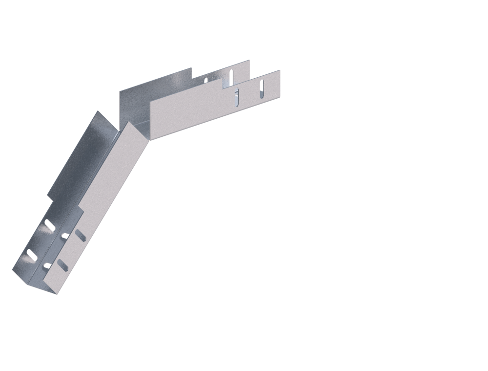 Лоток монтажный угловой 45 вниз ЛУ45Н.50.50.382.2.1