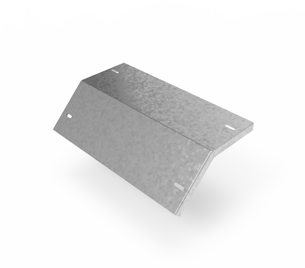 Крышка кабельроста углового с R=100 мм 45 вниз РК145Н.500.20.100.3.1