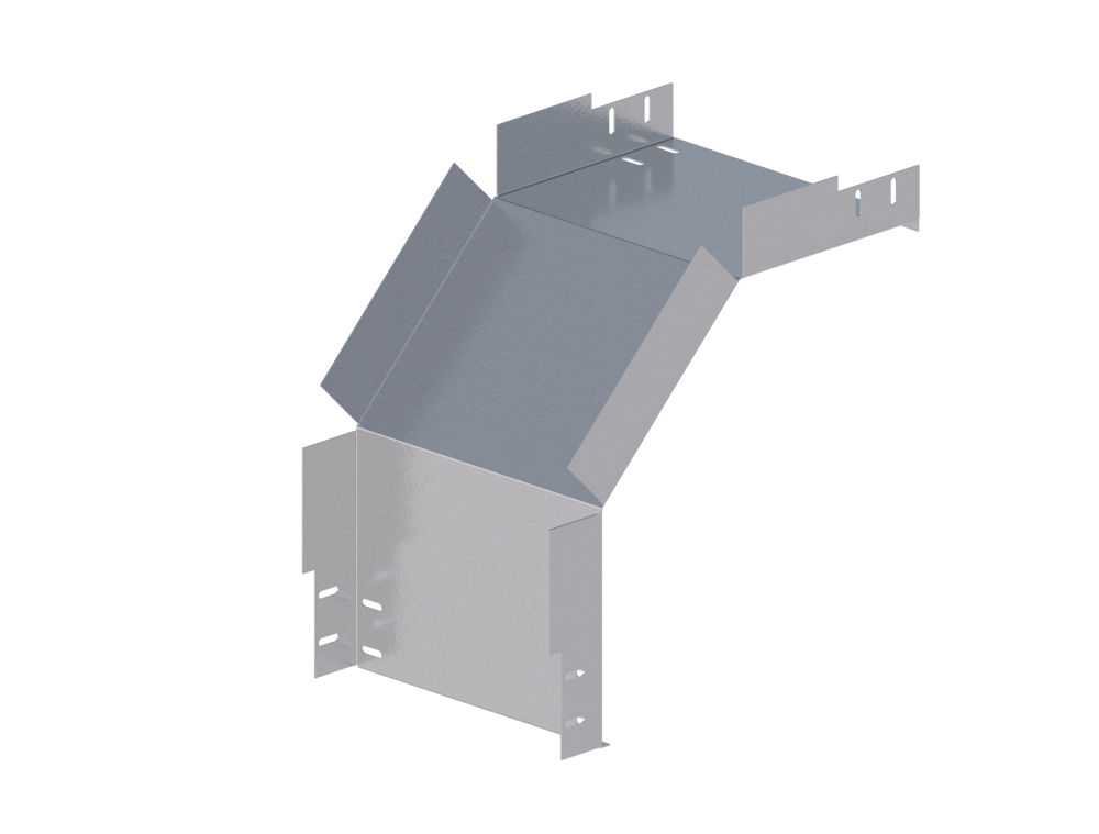 Лоток монтажный угловой 90 вниз ЛУ90Н.300.200.454.1.4