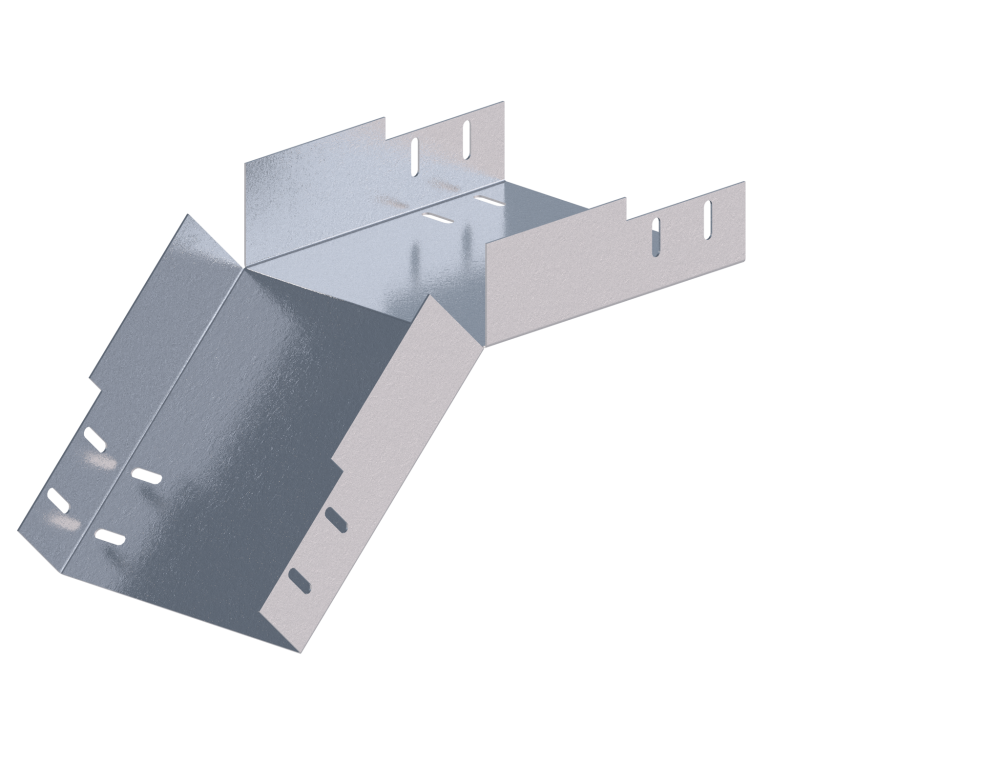 Лоток монтажный угловой 45 вниз ЛУ45Н.200.100.347.1.1