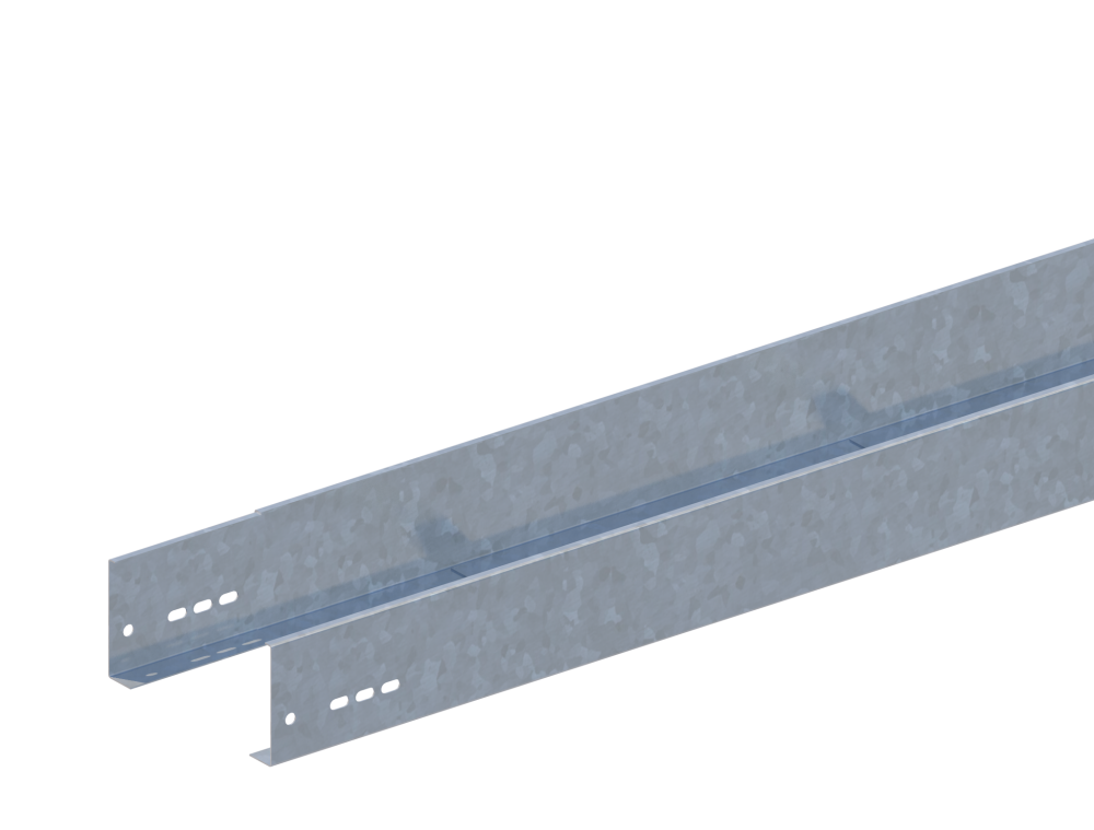 Лоток прямой НЛ20-П2,87 М1 AISI 304 (h=100мм, s=1,5мм)