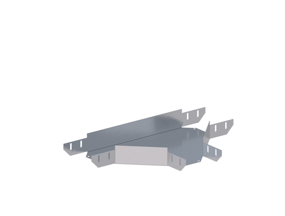 Лоток монтажный угловой тройниковый горизонтальный ЛУТГ.150.80.603.1,5.1