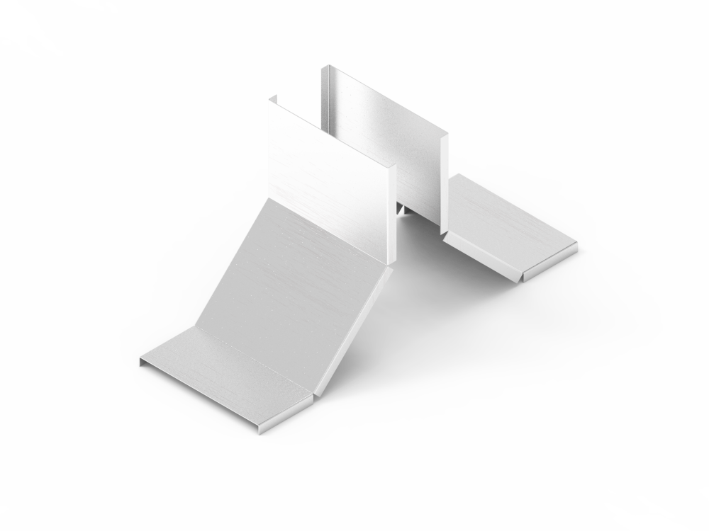 Крышка лотка монтажного углового тройникового вверх ЛРТВ.600.15.472.1,5.2