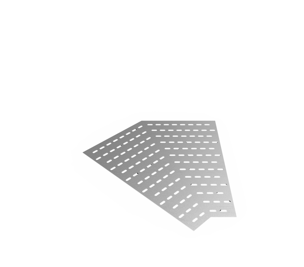 Дно кабельроста углового с R=100 мм 45 горизонтальный РД145Г.800.0.100.1,5.2