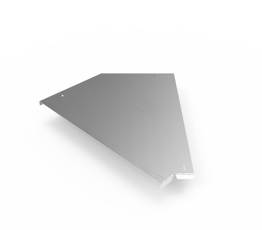 Крышка кабельроста углового с R=100 мм 45 горизонтальный РК145Г.700.20.100.2.2