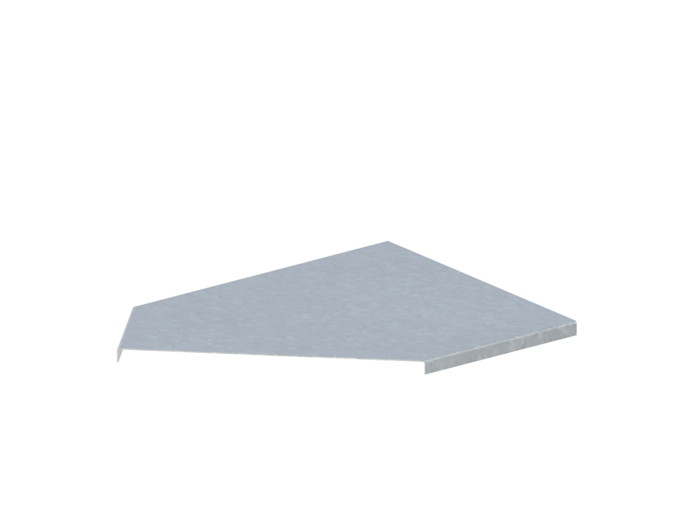 Крышка лотка монтажного углового 45 горизонтального ЛР45Г.300.10.410.0,7.2