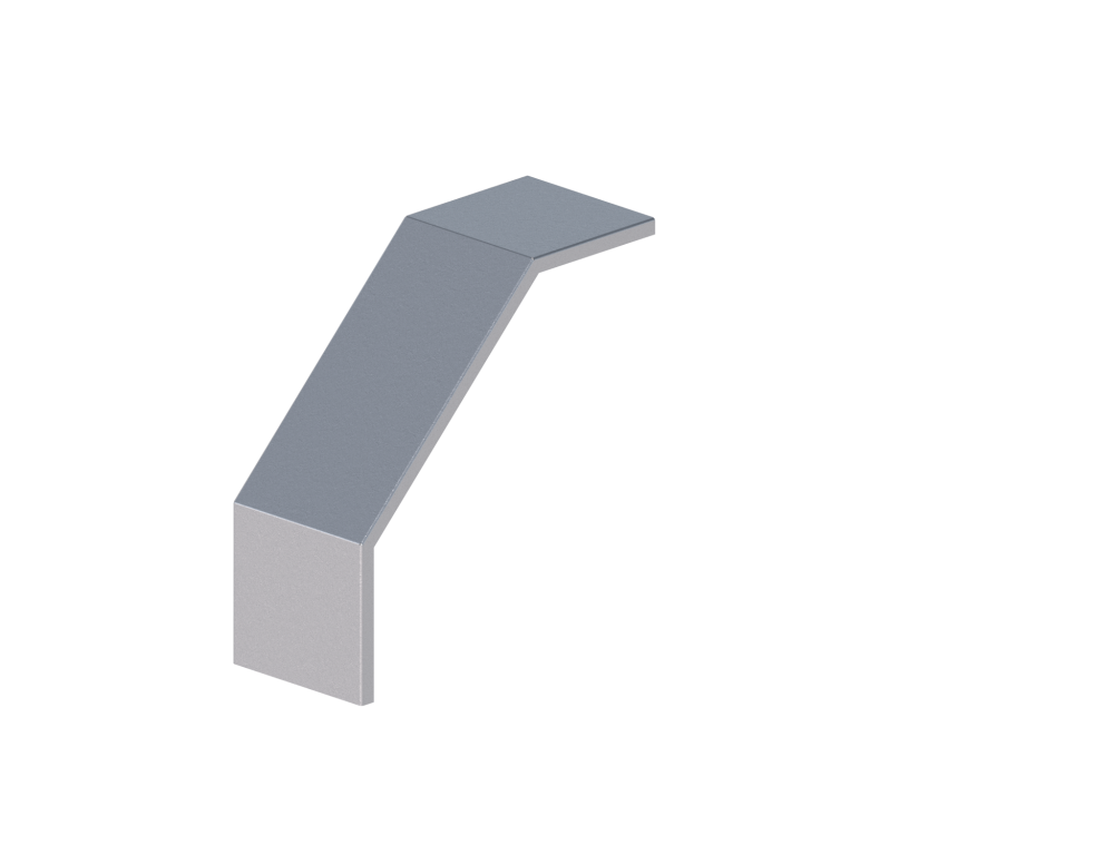 Крышка лотка монтажного углового 90 вниз  ЛР90Н.150.15.356.1,5.1