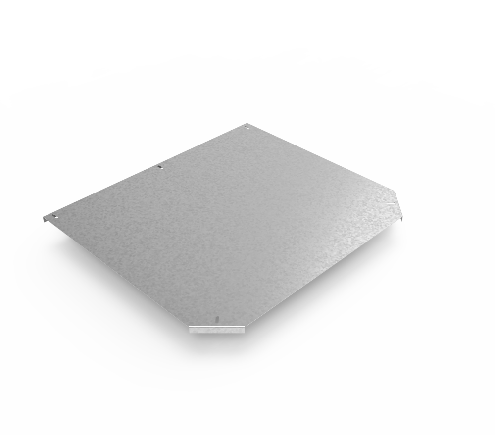 Крышка кабельроста углового с R=100 мм тройниковый горизонтальный РК1ТГ.600.20.100.2.1