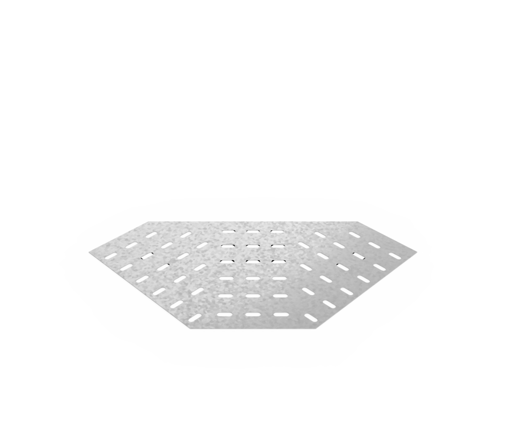 Дно кабельроста углового с R=100 мм 90 горизонтальный РД190Г.500.0.100.2,5.1