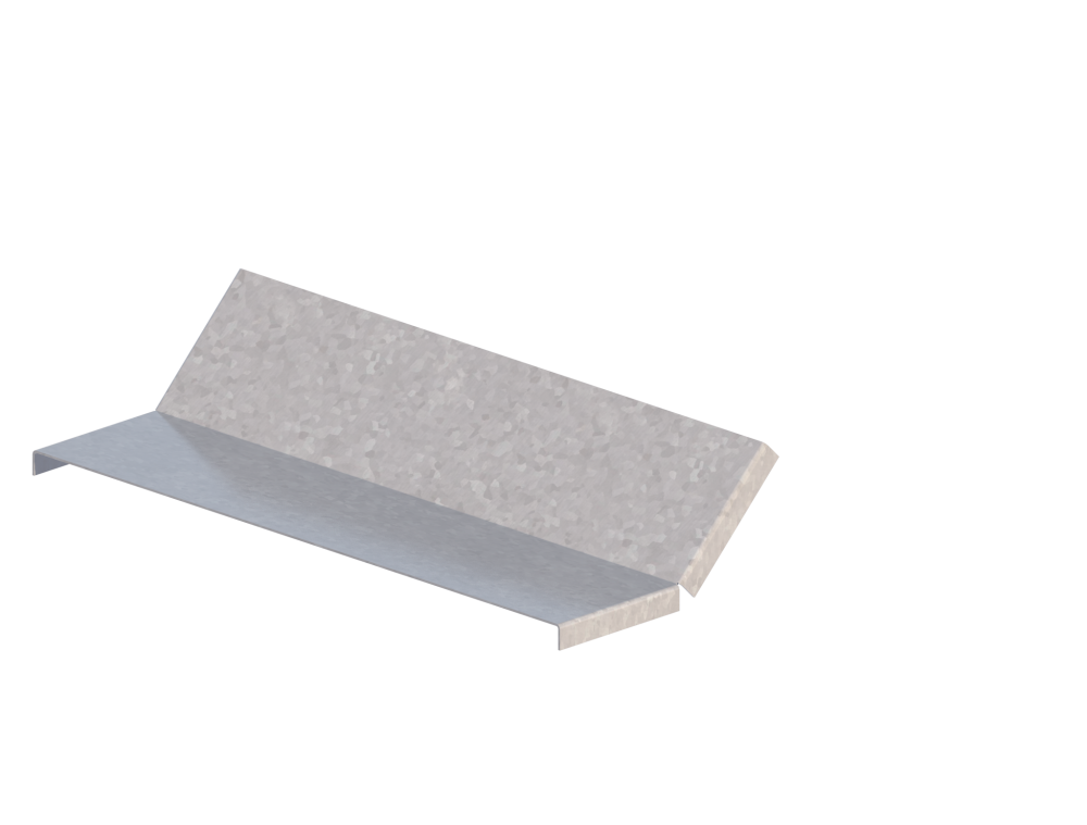 Крышка лотка монтажного углового 45 вверх ЛР45В.600.15.169.2.2