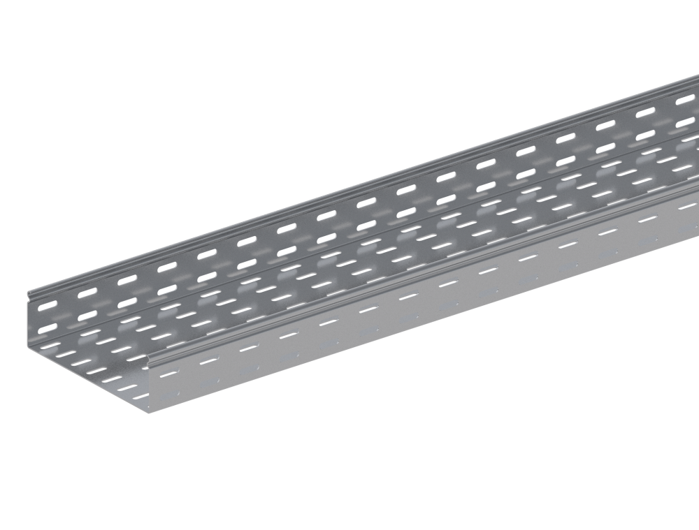 Лоток монтажный прямой перфорированный замковый ЛППЗ.200.200.2000.1.1