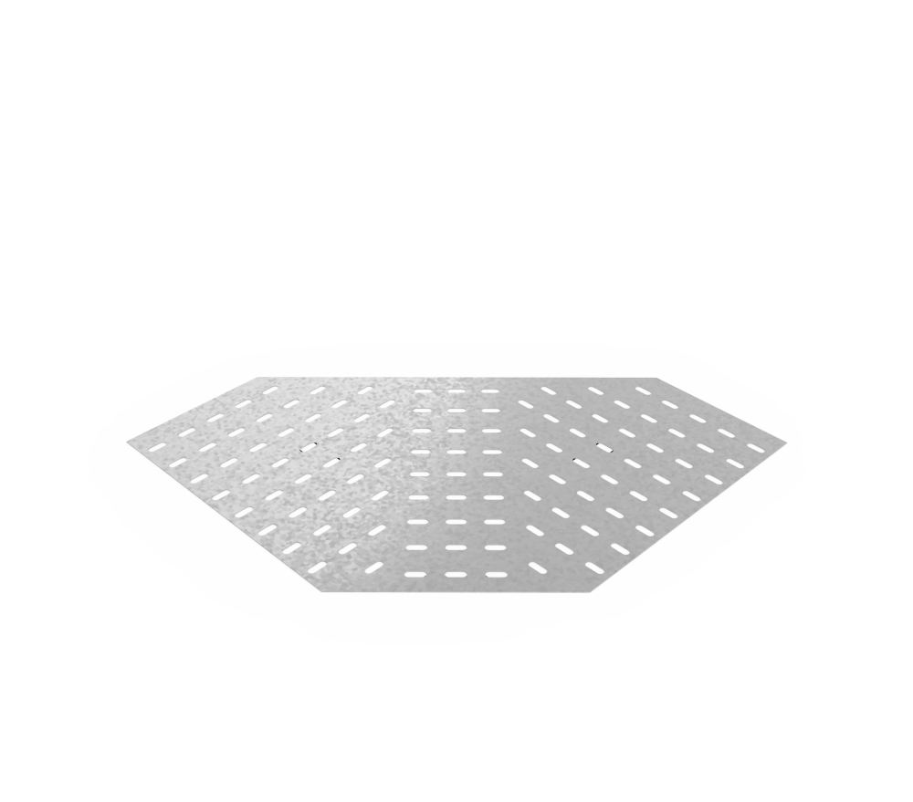Дно кабельроста углового с R=100 мм 90 горизонтальный РД190Г.700.0.100.3.1