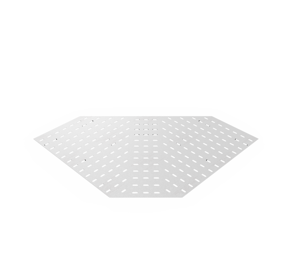 Дно кабельроста углового с R=100 мм 90 горизонтальный РД190Г.800.0.100.1,5.2