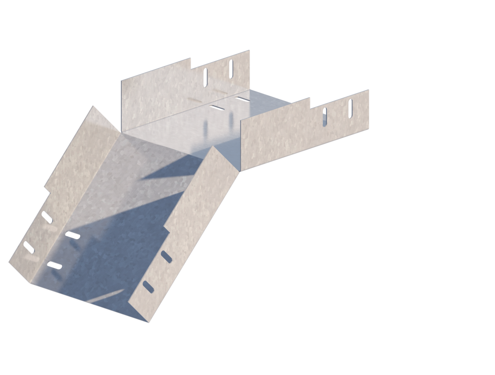 Лоток монтажный угловой 45 вниз ЛУ45Н.200.80.362.1,5.6