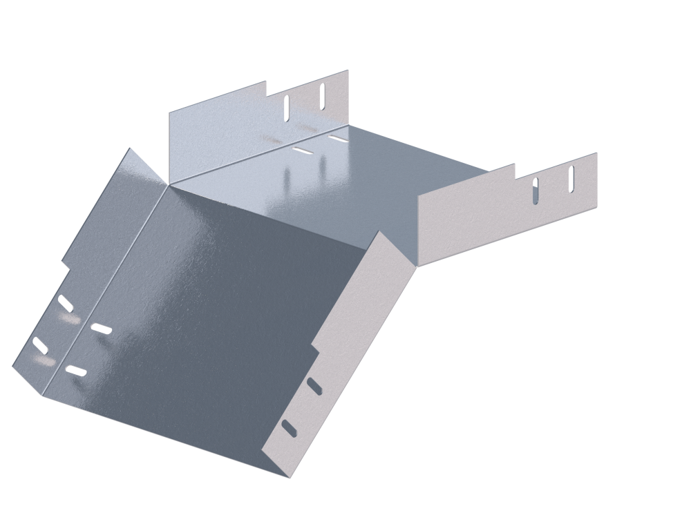 Лоток монтажный угловой 45 вниз ЛУ45Н.300.150.408.1,2.1