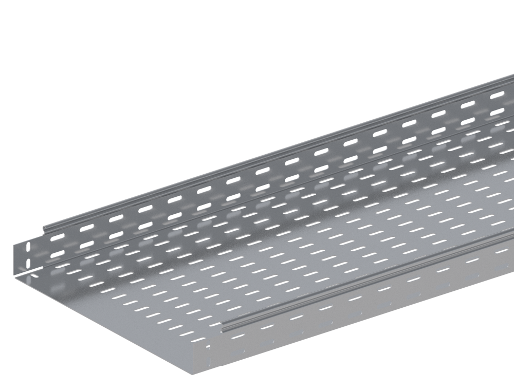 Лоток монтажный прямой перфорированный монтаж без соединителей ЛППМ.500.200.3000.1,5.1