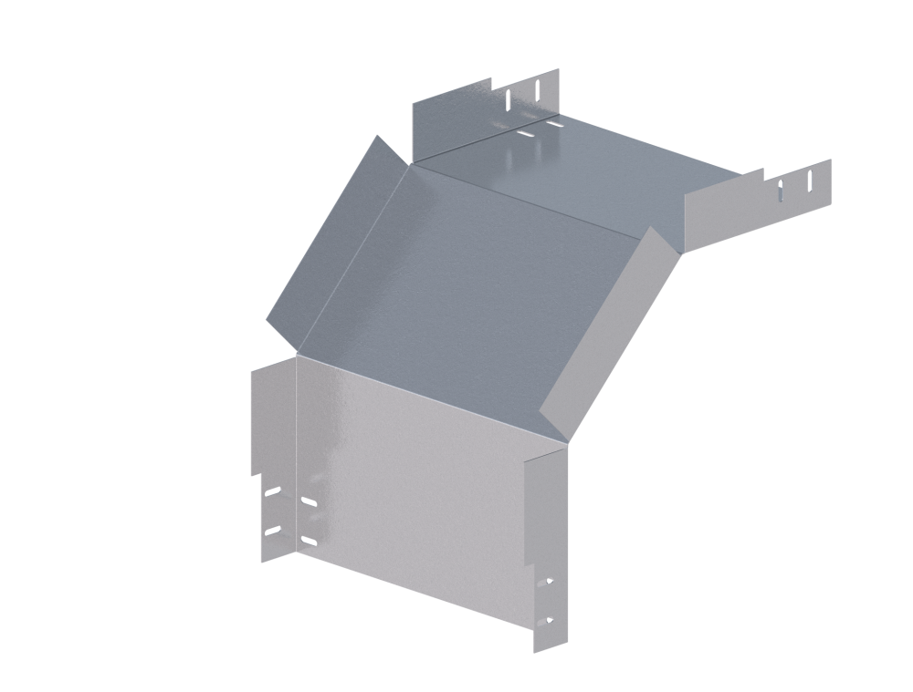 Лоток монтажный угловой 90 вниз ЛУ90Н.500.100.454.1.1